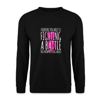 Mental Health Depression Motivation Anxiety Dream - Unisex Sweatshirt - black - Front - Alina (178cm) & Michal (187cm)