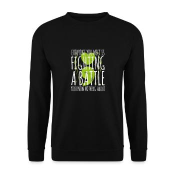 Mental Health Depression Motivation Anxiety Dream - Unisex Sweatshirt - black - Front - Alina (178cm) & Michal (187cm)