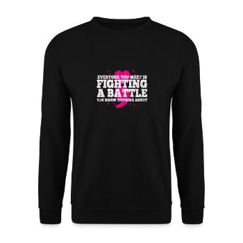 Mental Health Depression Motivation Anxiety Dream - Unisex Sweatshirt - black - Front - Alina (178cm) & Michal (187cm)