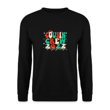 Cute Cousin Crew Christmas - Cousins Matching Paja - Unisex Sweatshirt - black - Front - Alina (178cm) & Michal (187cm)