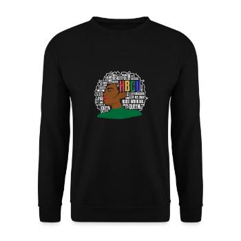 Hbcu Clothing Historic Black College - Unisex Sweatshirt - black - Front - Alina (178cm) & Michal (187cm)
