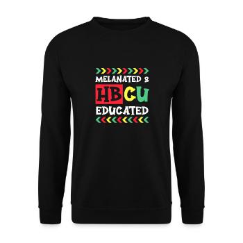 Hbcu Clothing Historic Black College - Unisex Sweatshirt - black - Front - Alina (178cm) & Michal (187cm)