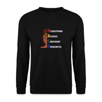 Hbcu Clothing Historic Black College - Unisex Sweatshirt - black - Front - Alina (178cm) & Michal (187cm)