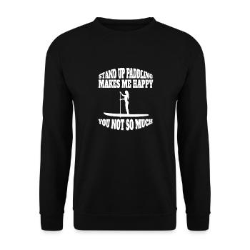 Stand up paddlers Stand Up Paddle Stand up paddle Surf - Sweat-shirt Unisexe - noir - Devant - Alina (178cm) & Michal (187cm)
