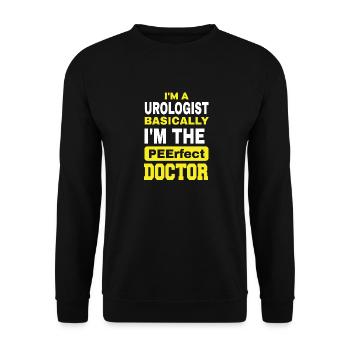 Je suis urologue en gros, je suis le parfait - Sweat-shirt Unisexe - noir - Devant - Alina (178cm) & Michal (187cm)