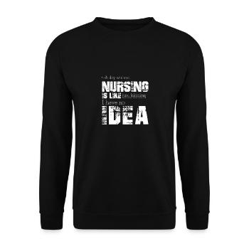 Allaitement - Sweat-shirt Unisexe - noir - Devant - Alina (178cm) & Michal (187cm)