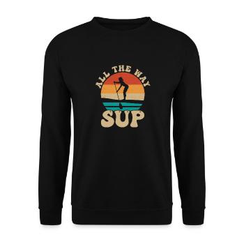 SUP Paddle Board Paddleboard - Sweat-shirt Unisexe - noir - Devant - Alina (178cm) & Michal (187cm)