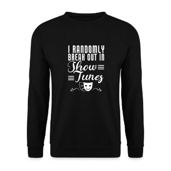 Schauspielerin Drama Broadway Musical Theater - Unisex Pullover - Schwarz - Vorne - Alina (178cm) & Michal (187cm)