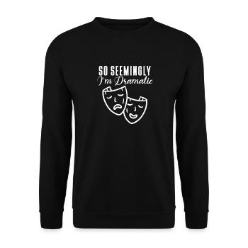 Schauspielerin Drama Broadway Musical Theater - Unisex Pullover - Schwarz - Vorne - Alina (178cm) & Michal (187cm)