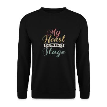 Actrice Drame Broadway Musical Theater - Sweat-shirt Unisexe - noir - Devant - Alina (178cm) & Michal (187cm)