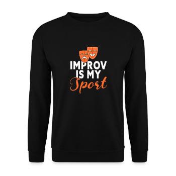 Schauspielerin Drama Broadway Musical Theater - Unisex Pullover - Schwarz - Vorne - Alina (178cm) & Michal (187cm)