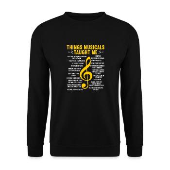Schauspielerin Drama Broadway Musical Theater - Unisex Pullover - Schwarz - Vorne - Alina (178cm) & Michal (187cm)