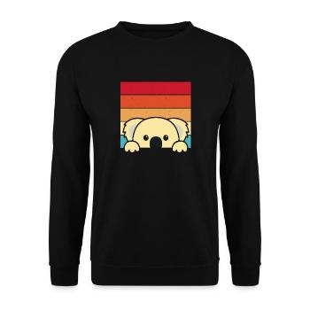 Koalas sind beeindruckend - Unisex Pullover - Schwarz - Vorne - Alina (178cm) & Michal (187cm)