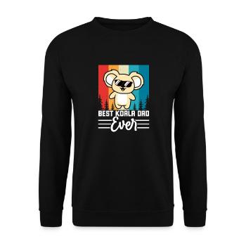 Best Koala Dad of All Time Koala Bear - Unisex Sweatshirt - black - Front - Alina (178cm) & Michal (187cm)