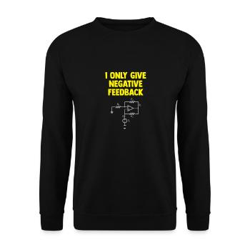 Electronics technician Electrician Electrical engineer - Unisex Sweatshirt - black - Front - Alina (178cm) & Michal (187cm)