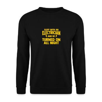 Technicien en génie électrique Technicien en électronique Électricien - Sweat-shirt Unisexe - noir - Devant - Alina (178cm) & Michal (187cm)
