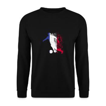 National team France Football World Cup - Unisex Sweatshirt - black - Front - Alina (178cm) & Michal (187cm)