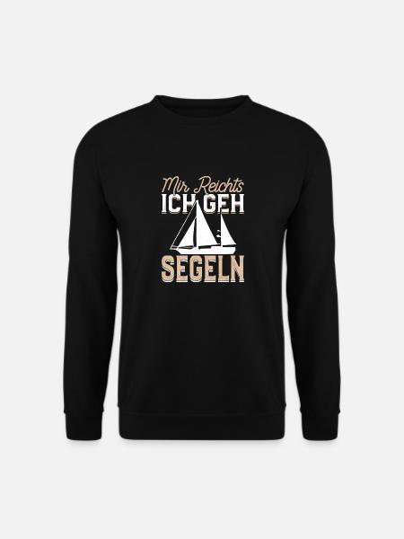 Mir Reichts ich gehe Segeln Helgoland design - Unisex Pullover - Schwarz