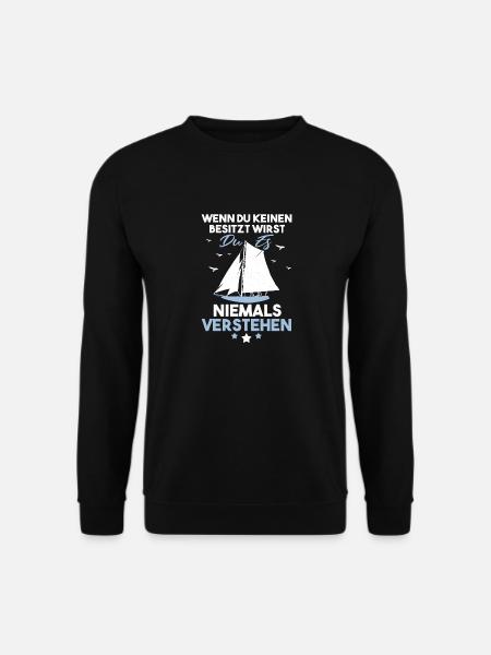 Lustiges Ostsee Segler Helgoland eigner Spruch - Unisex Pullover - Schwarz