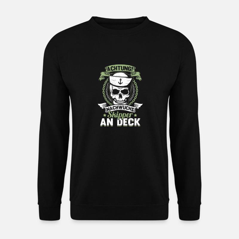 Nachwuchs Skipper segelschule Ostsee Helgoland - Unisex Pullover - Schwarz