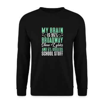Schauspielerin Drama Broadway Musical Theater - Unisex Pullover - Schwarz - Vorne - Alina (178cm) & Michal (187cm)
