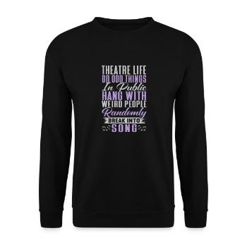 Schauspielerin Drama Broadway Musical Theater - Unisex Pullover - Schwarz - Vorne - Alina (178cm) & Michal (187cm)