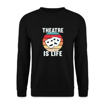 Actress Drama Broadway Musical Theater - Unisex Sweatshirt - black - Front - Alina (178cm) & Michal (187cm)