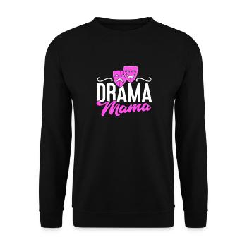 Actress Drama Broadway Musical Theater - Unisex Sweatshirt - black - Front - Alina (178cm) & Michal (187cm)