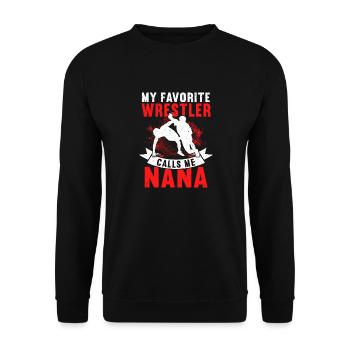 Lutte Lutte Cadeau de lutteur lutteur - Sweat-shirt Unisexe - noir - Devant - Alina (178cm) & Michal (187cm)