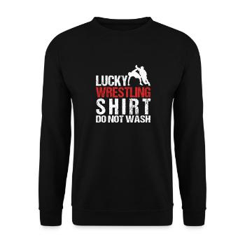 Lutte Lutte Lutteur Lutteur Cadeau de lutteur - Sweat-shirt Unisexe - noir - Devant - Alina (178cm) & Michal (187cm)