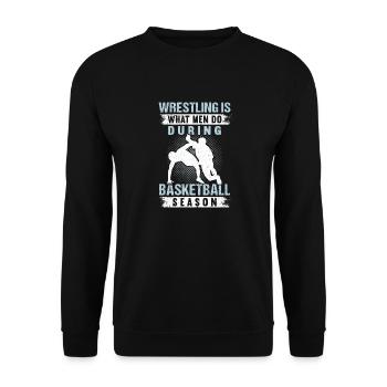 Lutte Lutte Lutteur Lutteur Cadeau de lutteur - Sweat-shirt Unisexe - noir - Devant - Alina (178cm) & Michal (187cm)