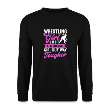 Lutte Lutte Cadeau de lutteur lutteur - Sweat-shirt Unisexe - noir - Devant - Alina (178cm) & Michal (187cm)