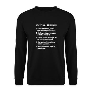 Lutte Lutte Lutteur Lutteur Cadeau de lutteur - Sweat-shirt Unisexe - noir - Devant - Alina (178cm) & Michal (187cm)