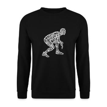 Lutte Lutte Lutteur Lutteur Cadeau de lutteur - Sweat-shirt Unisexe - noir - Devant - Alina (178cm) & Michal (187cm)