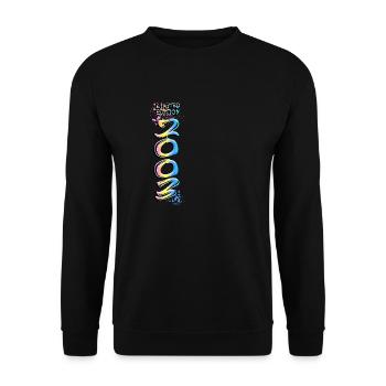 Limited Edition 2003 Graffiti - Unisex Sweatshirt - black - Front - Alina (178cm) & Michal (187cm)