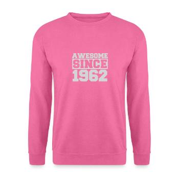 Awesome since 1962 - Unisex Sweatshirt - pink - Front