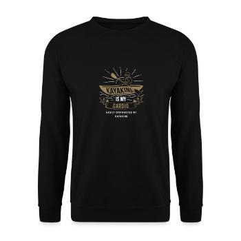 Le kayak comme sport nautique cardio Le canotage - Sweat-shirt Unisexe - noir - Devant - Alina (178cm) & Michal (187cm)