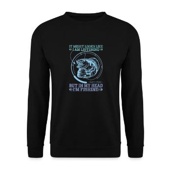 It may look like I'm - Unisex Sweatshirt - black - Front - Alina (178cm) & Michal (187cm)