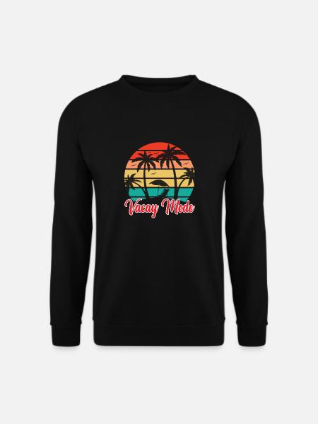 Vacay-Modus-Urlaubs-Road-Trip-Urlaubs-Outfit - Unisex Pullover - Schwarz