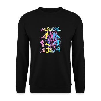 Awesome since 1964. Agility, Hundetraining - Unisex Sweatshirt - black - Front - Alina (178cm) & Michal (187cm)