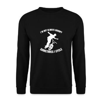 Bike Tour Bike Cycling Mountainbike Cycling - Unisex Sweatshirt - black - Front - Alina (178cm) & Michal (187cm)