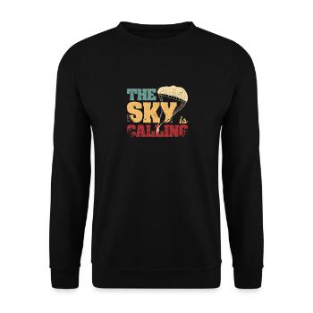 Parachutisme Adrénaline - Sweat-shirt Unisexe - noir - Devant - Alina (178cm) & Michal (187cm)