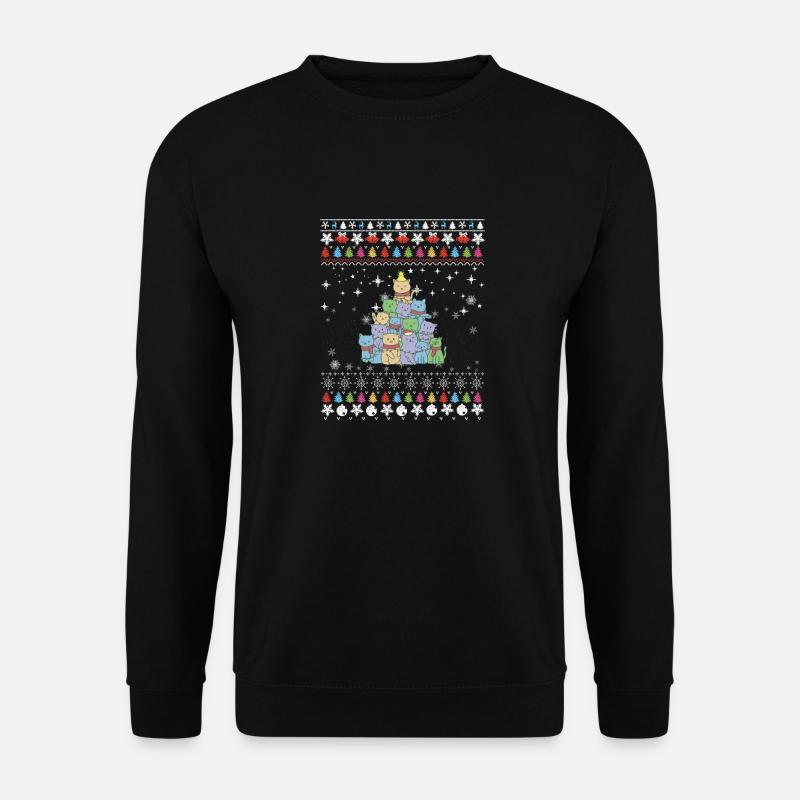 Christmas Cat Tree - Unisex Sweatshirt - black