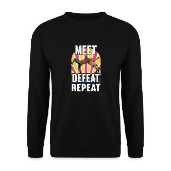 Lutte Lutte Lutteur Lutteur Cadeau de lutteur - Sweat-shirt Unisexe - noir - Devant - Alina (178cm) & Michal (187cm)