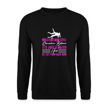 Lutte Lutte Cadeau de lutteur lutteur - Sweat-shirt Unisexe - noir - Devant - Alina (178cm) & Michal (187cm)