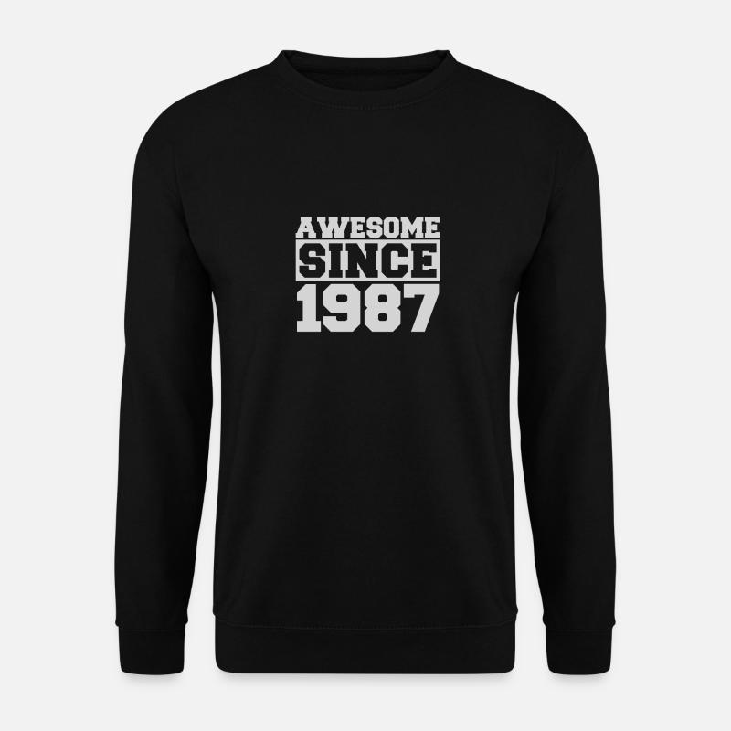 Awesome since 1987 - Unisex Sweatshirt - black