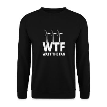 Technicien d’éolienne énergie éolienne de parc éolien - Sweat-shirt Unisexe - noir - Devant - Alina (178cm) & Michal (187cm)