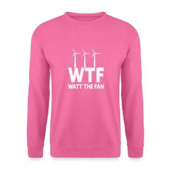Wind turbine technician wind farm wind power - Unisex Sweatshirt - pink - Front