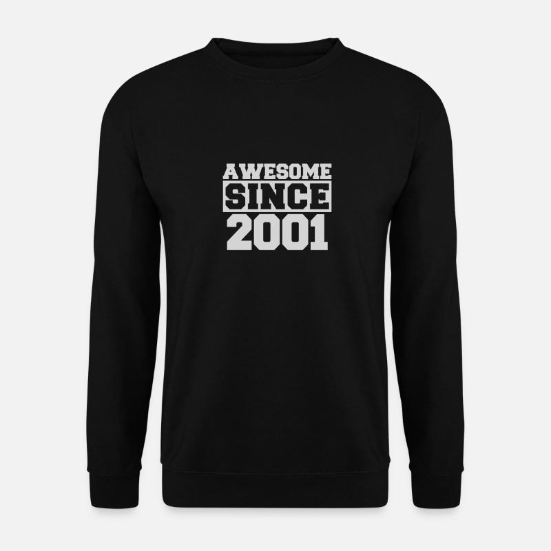 Awesome since 2001 - Unisex Sweatshirt - black