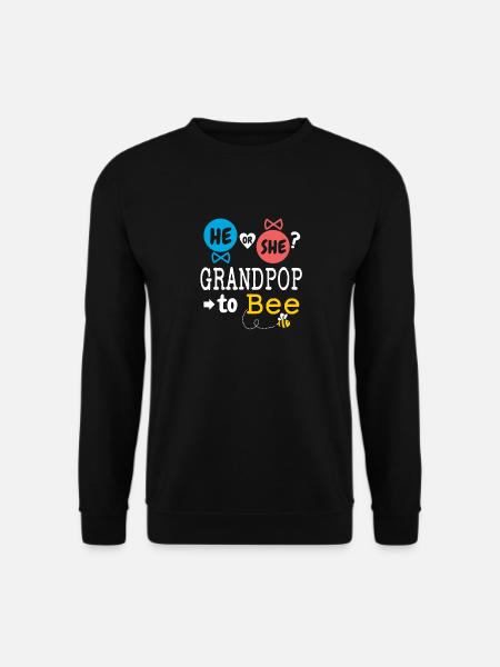 He or She Grandpop To Bee Gender Reveal Family - Unisex Pullover - Schwarz